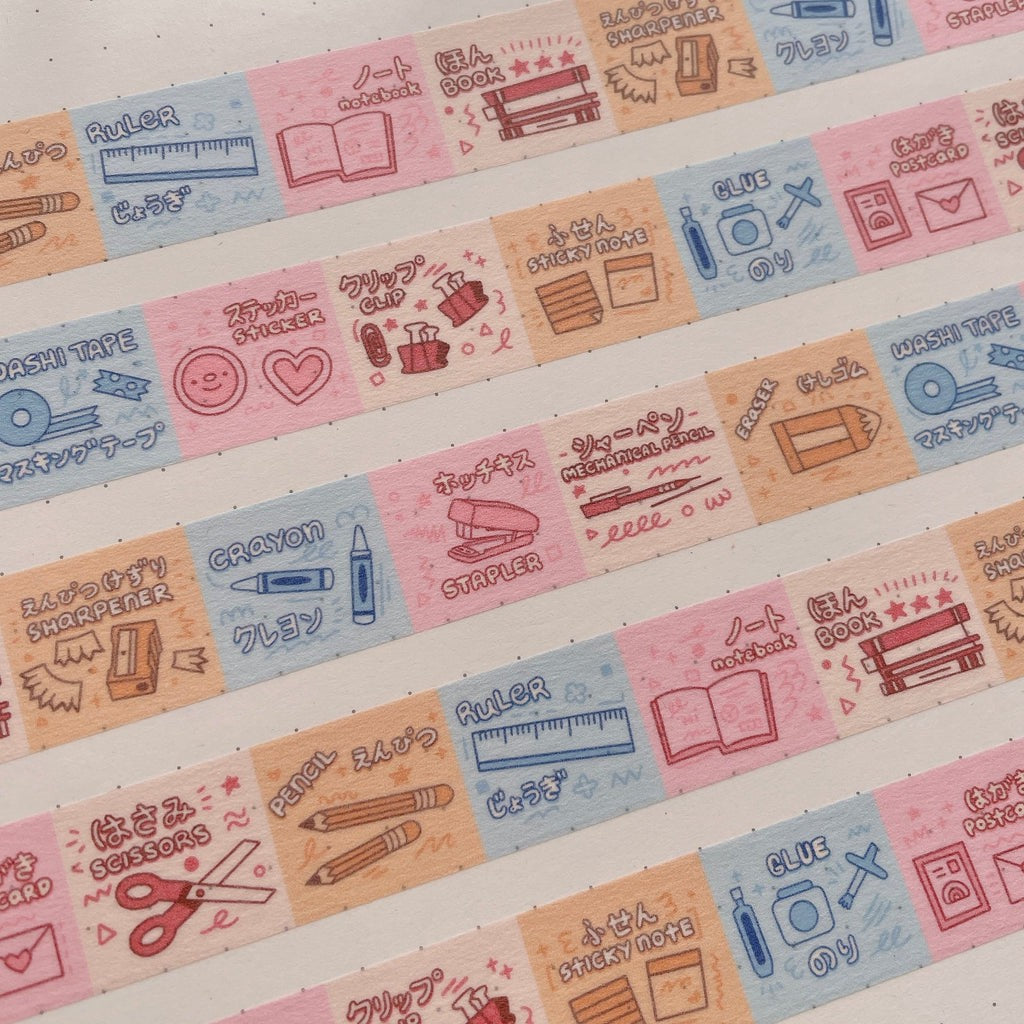 (MT053) Original Rainbowholic x Tazdaunicorn Stationery Words Washi Tape