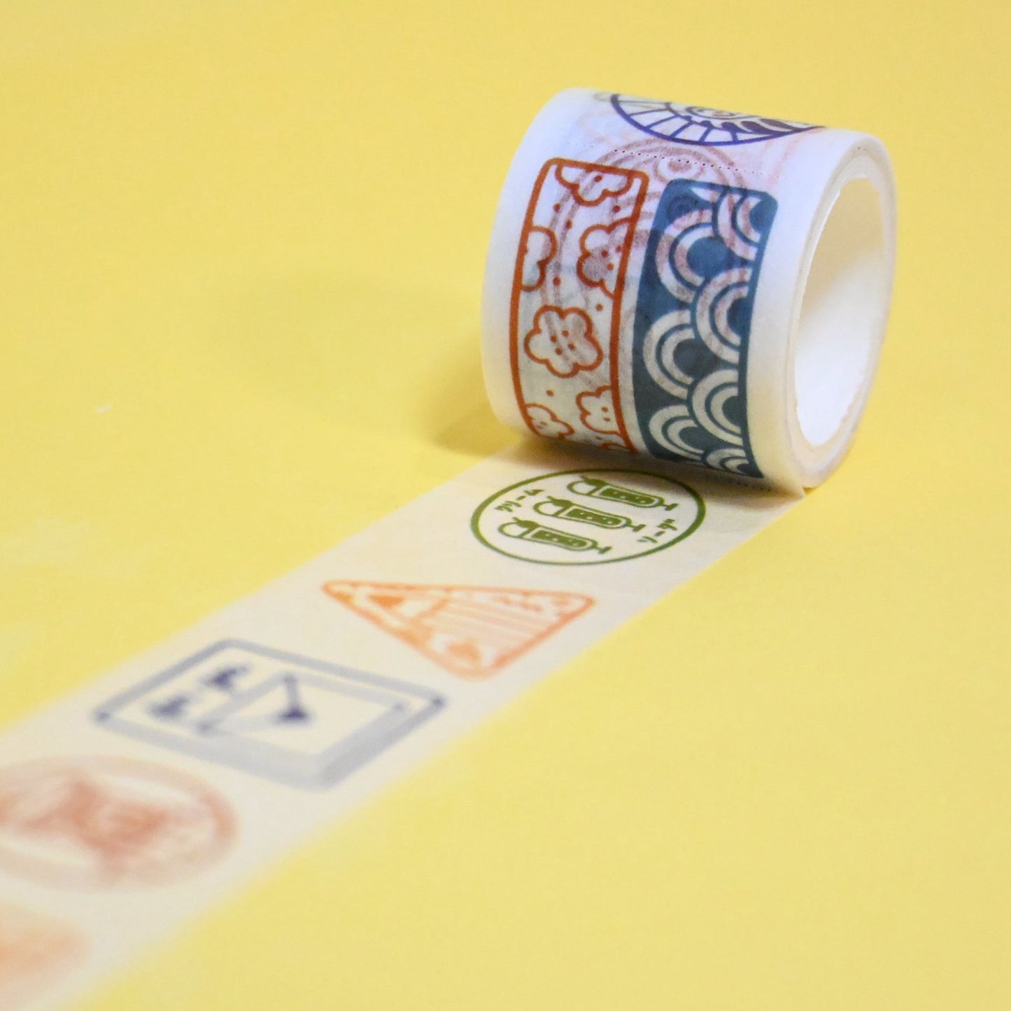 (MT112) Original Rainbowholic x Tazdaunicorn Rainbowholic Japan Stamp Easy Cut Washi Tape 3cm