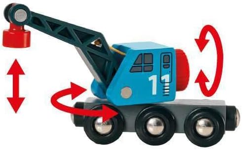 Container & Crane Wagon 4 pieces | Brio