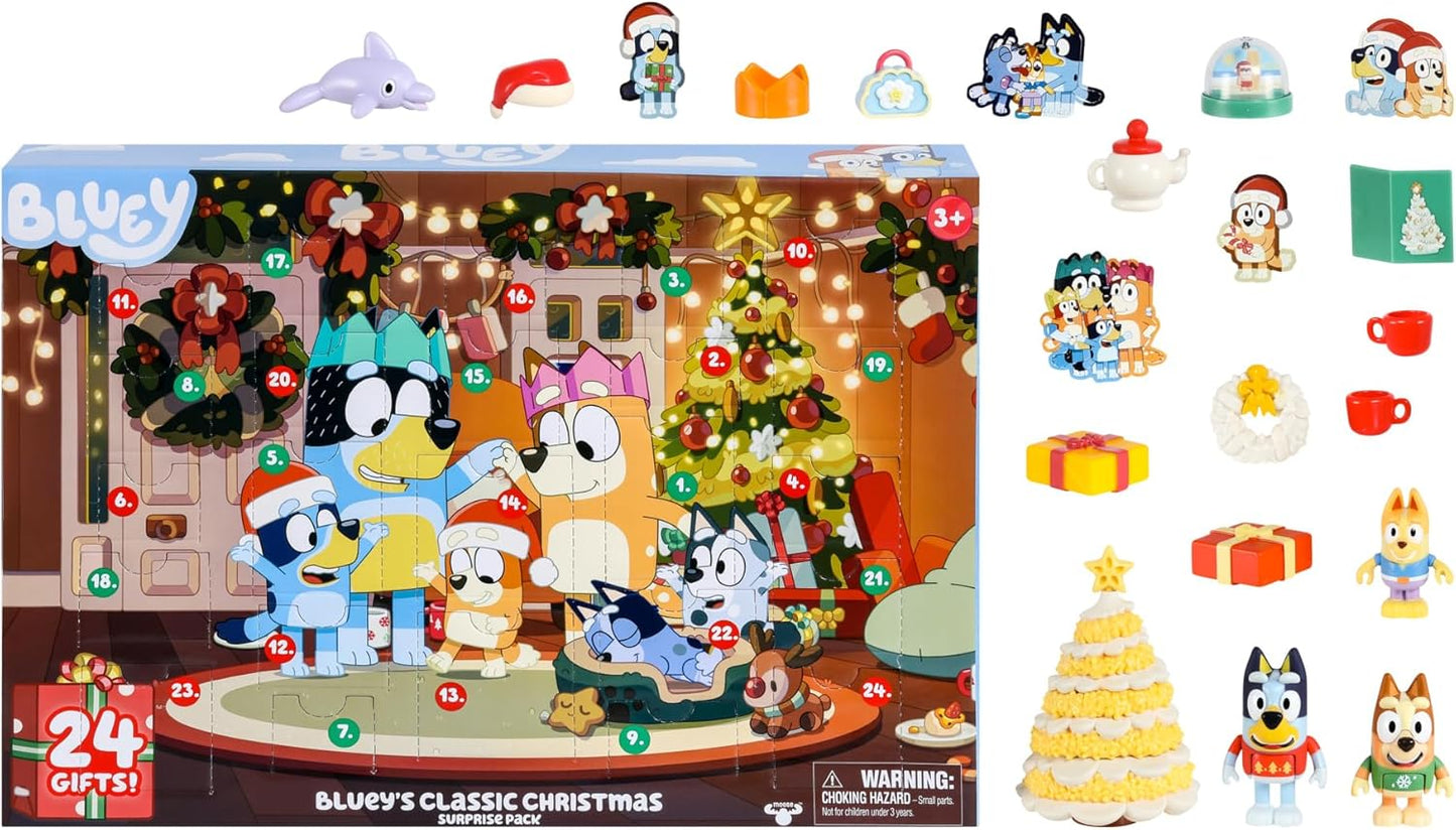 Bluey Classic Advent Calendar (Yellow Christmas Tree)