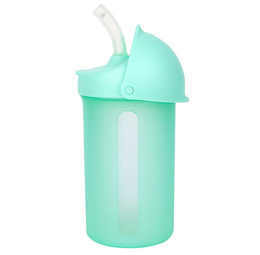SWIG Water Bottle with Silicone Straw - Mint | Boon