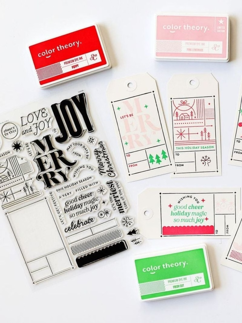 Christmas Gift Tags 6x8 Stamp Set
