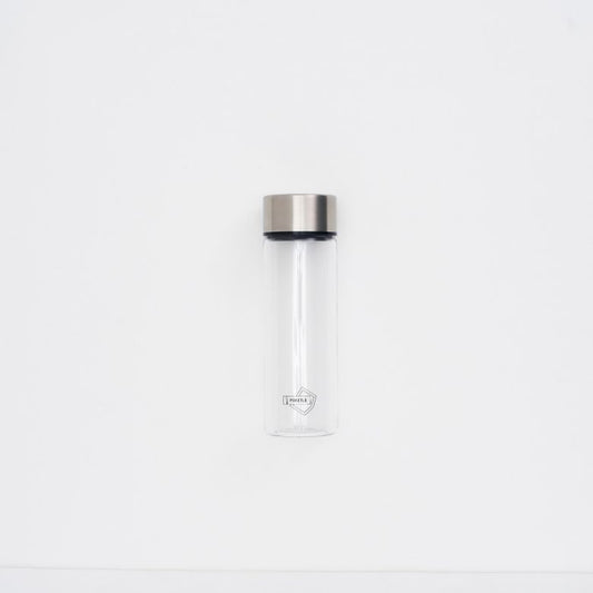 Clear Drink Bottle 150ml Silver