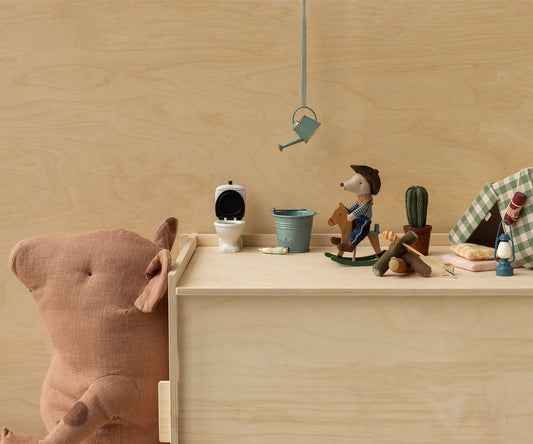 Cowboy Mouse on Rocking Horse | Maileg