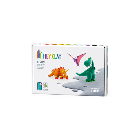 Dino Medium Set (6 Cans) | Hey Clay