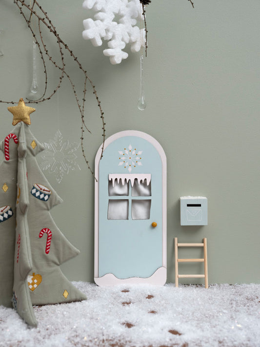 Elf Door - Winter Wonderland Foggy Blue