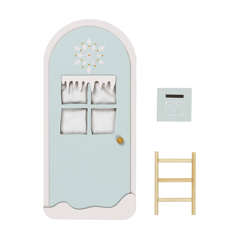 Elf Door - Winter Wonderland Foggy Blue