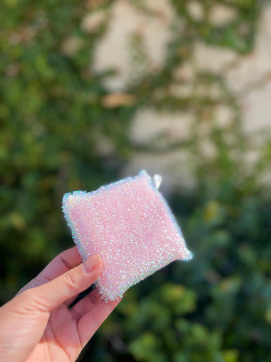 KiraKira Sparkle Sponge Pink