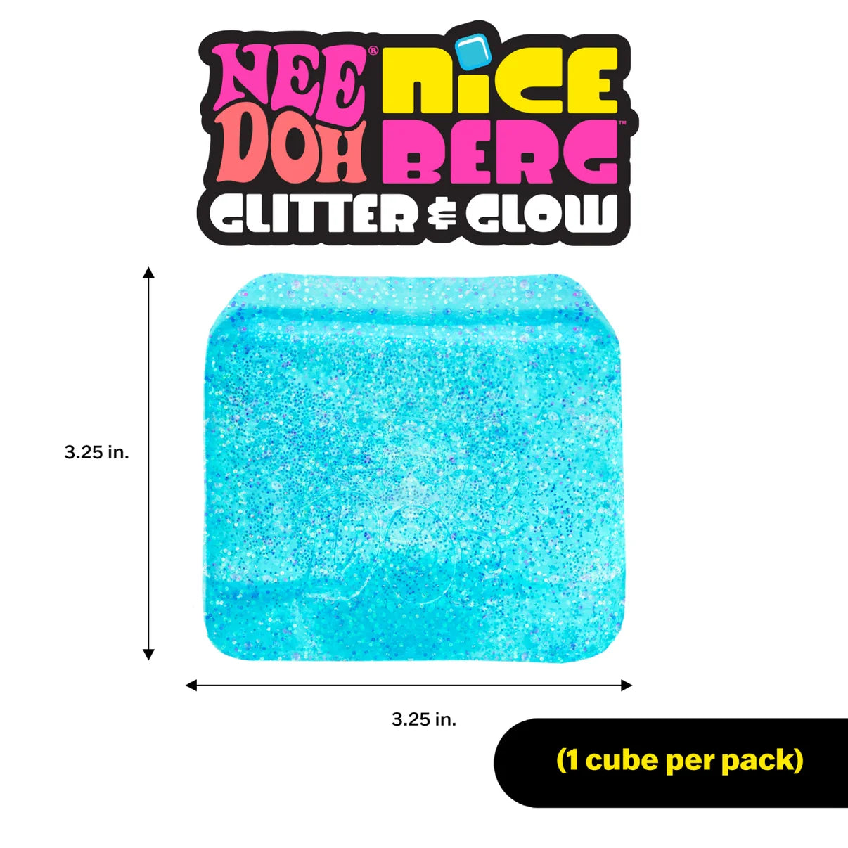 Glitter & Glow Niceberg | NeeDoh (Max 1 per person) (Preorder now open - start shipping from 28 Aug)
