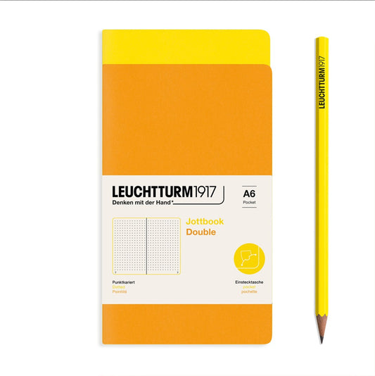 Jottbook (A6) Dotted, Lemon And Rising Sun | Leuchtturm