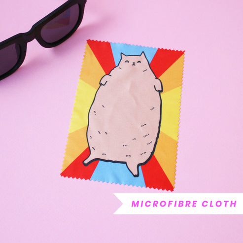 Microfibre Cloth For Glasses - Cat Belly | Able and Game