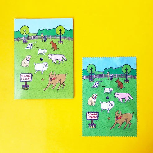 Microfibre Cloth For Glasses- Dog Park | Able and Game