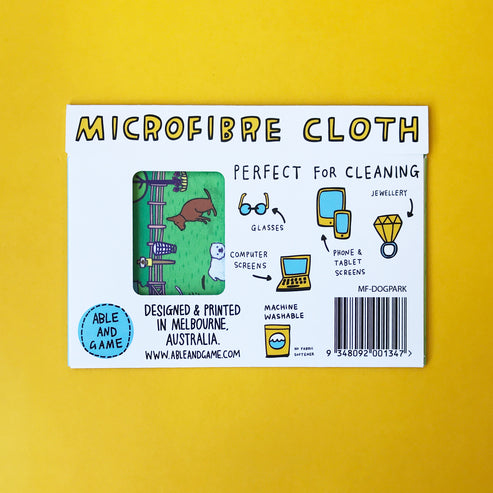 Microfibre Cloth For Glasses- Dog Park | Able and Game