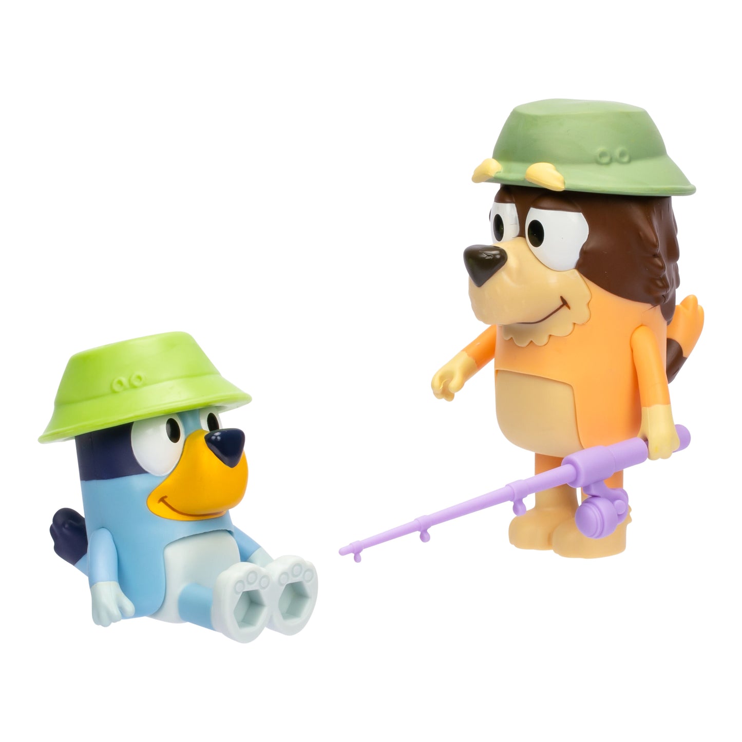 Bluey Figurines - 2 pack - Fishing With Grandad