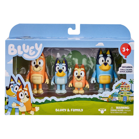 Bluey Figurine 4pack - Series 11 - Bluey Family