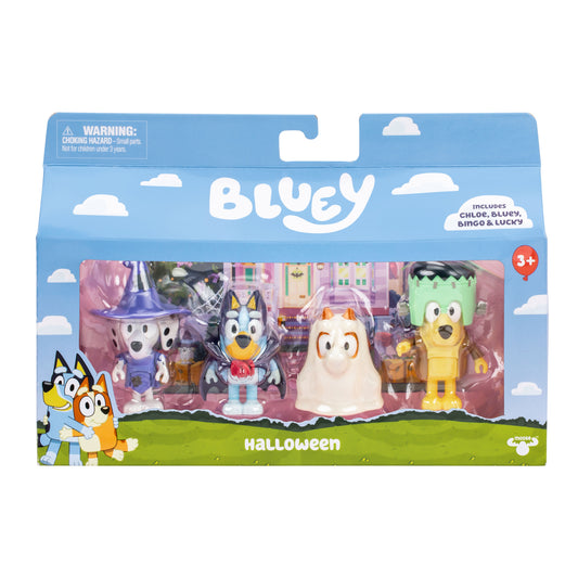 Bluey Figurine 4pack - Series 11 - Halloween