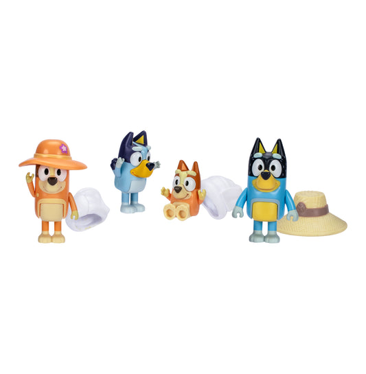 Bluey Figurine 4pack - Series 11 - Family Trip