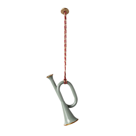 Metal Ornament Trumpet - Mint | Maileg
