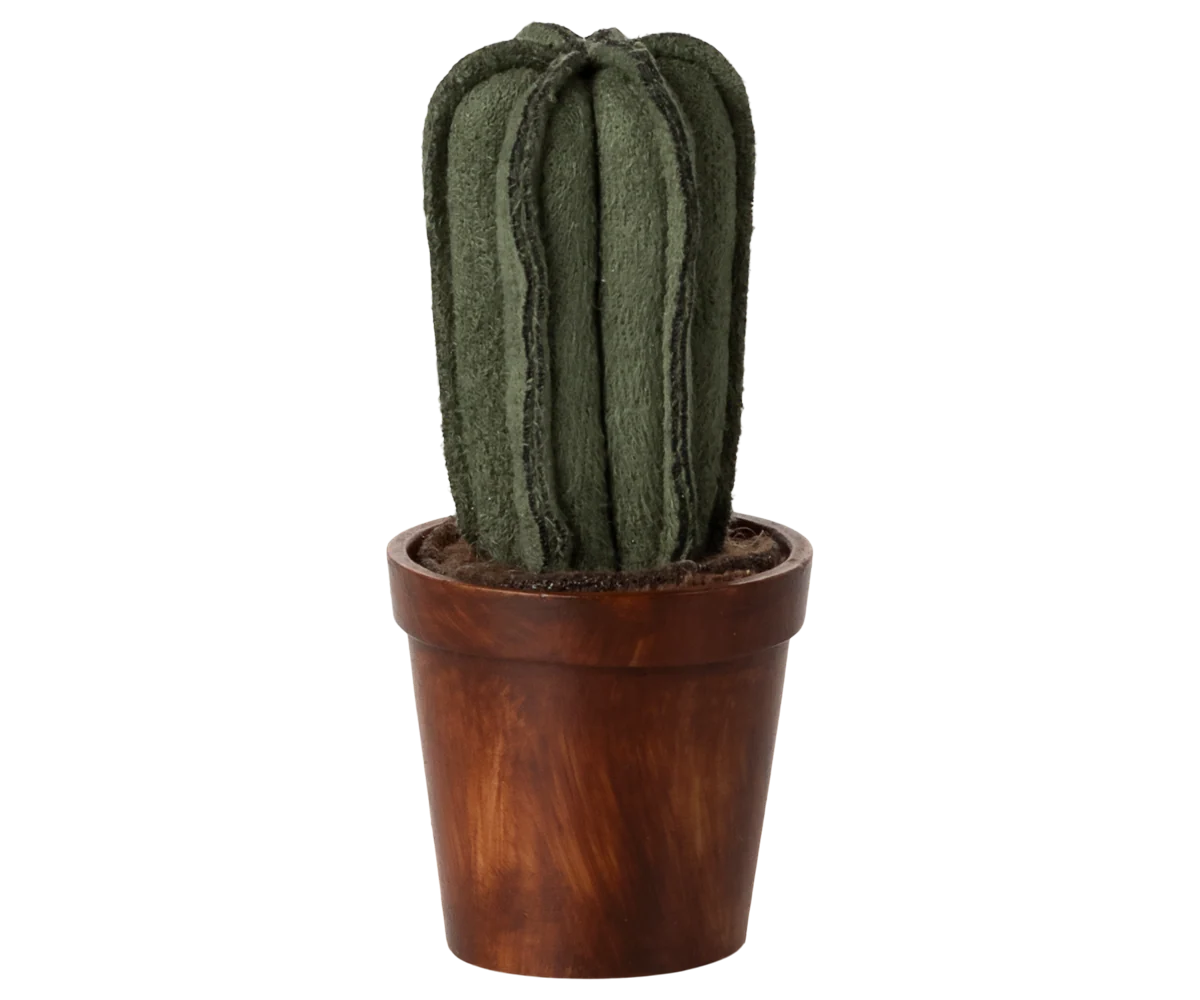 Flower Pot with Cactus - Miniature size