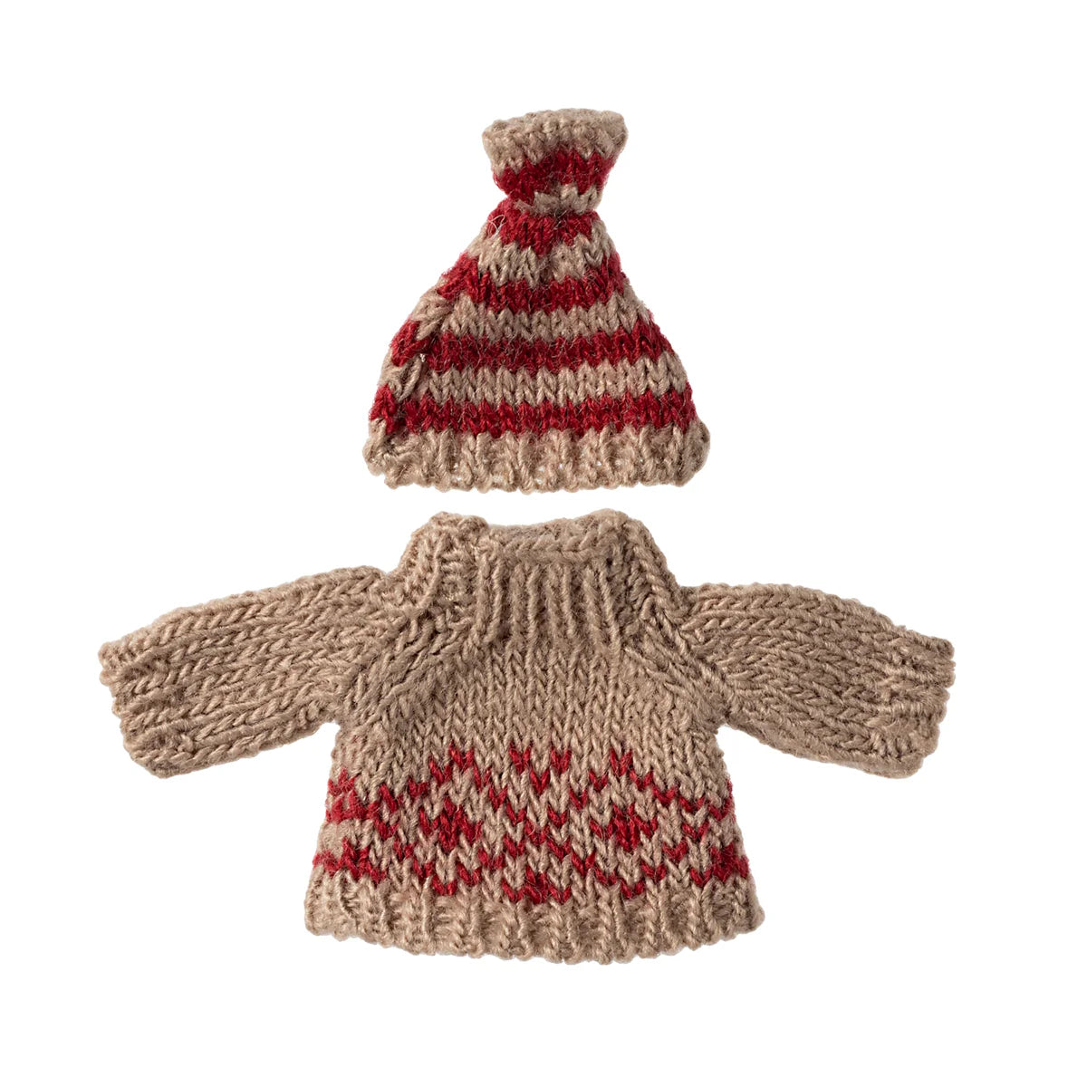 Knitted Sweater and Hat for Mum Mouse | Maileg