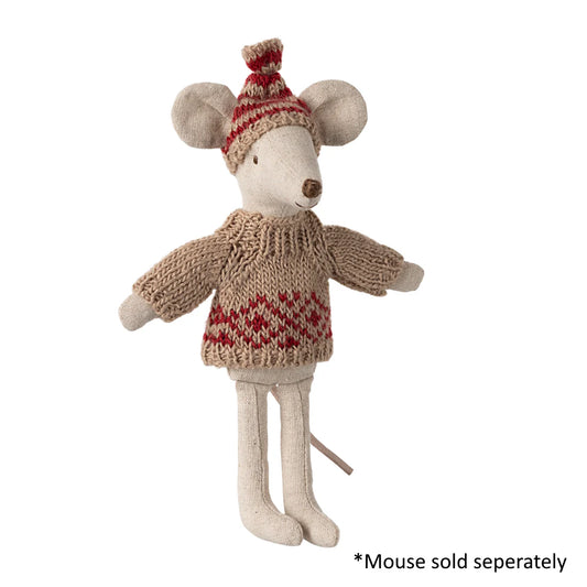 Knitted Sweater and Hat for Mum Mouse | Maileg