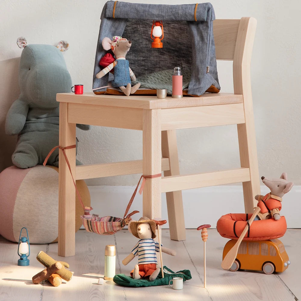 Maileg Miniature Thermos And Cups Coral