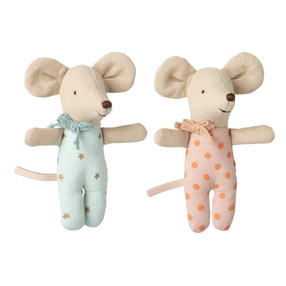 Twins Baby Mice in Matchbox 2025 | Maileg