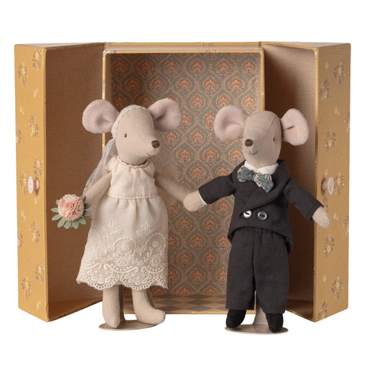 Wedding Mice Couple in Box Mum and Dad | Maileg
