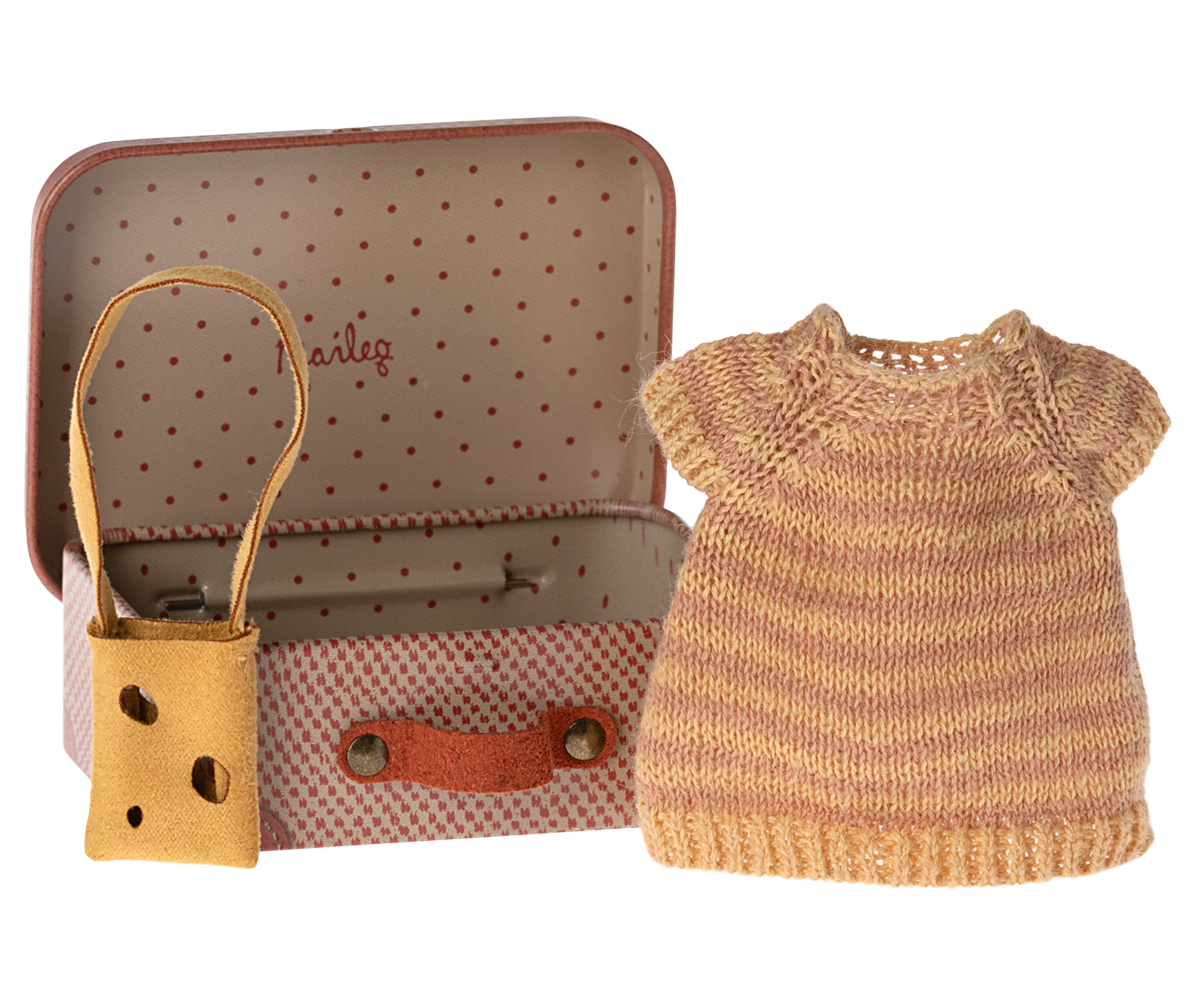 Dress and Bag in Suitcase Big Sister | Maileg