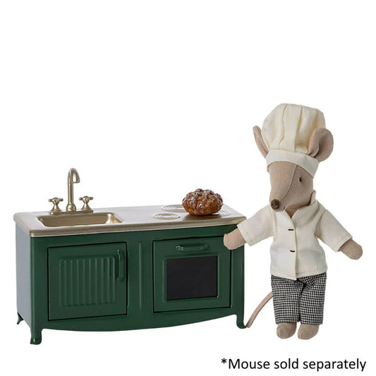 Maileg Kitchen Dark Green Mouse