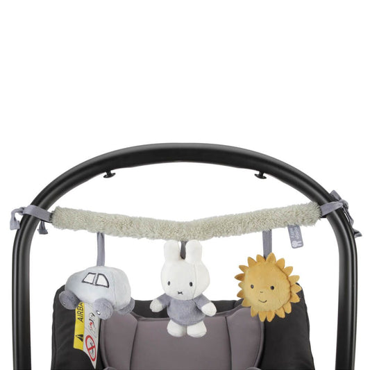 Miffy Fluffy Car Seat Toy Blue / Green