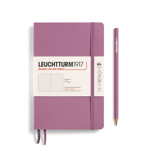 Notebook Paperback (B6+) Dusty Rose, Dotted | Leuchtturm