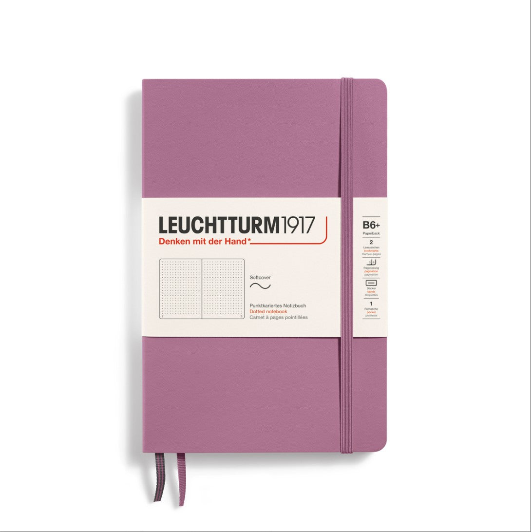 Notebook Paperback (B6+) Dusty Rose, Dotted | Leuchtturm
