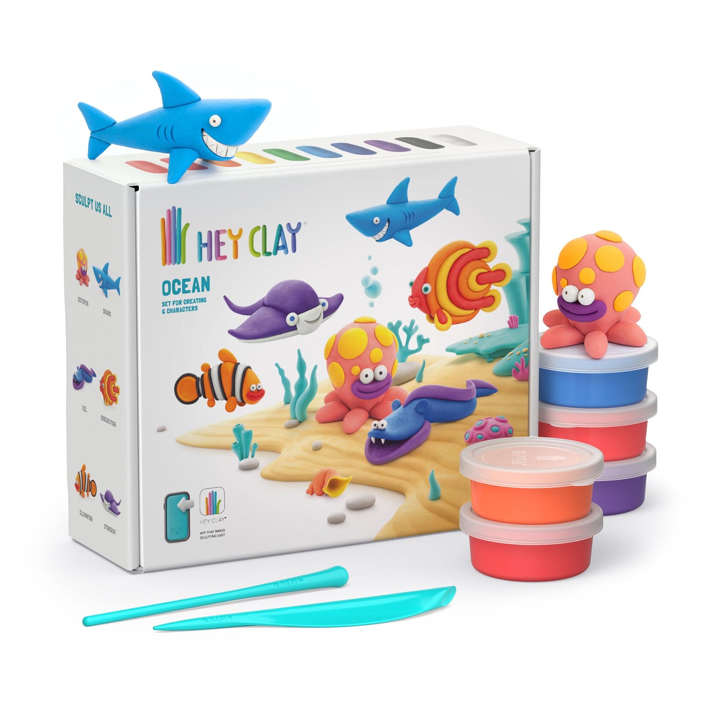 Ocean Medium Set (6 Cans) | Hey Clay