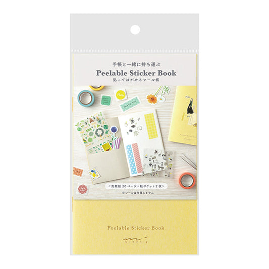 Peelable Sticker Book Yellow | Midori
