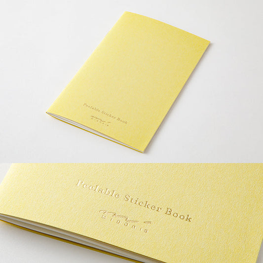 Peelable Sticker Book Yellow | Midori