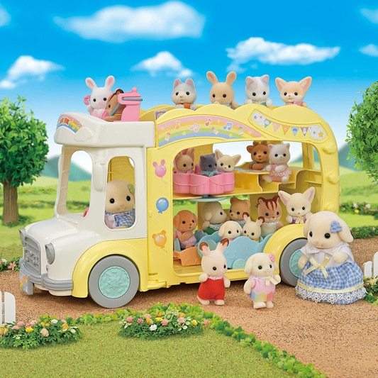 Rainbow Fun Nursery Bus | Sylvanian Families