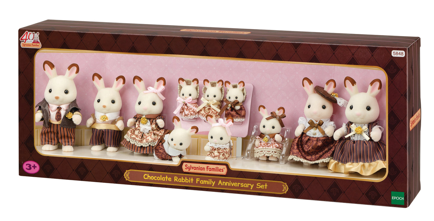 40th Anniversary Chocolate Rabbit Family Set | Sylvanian Families