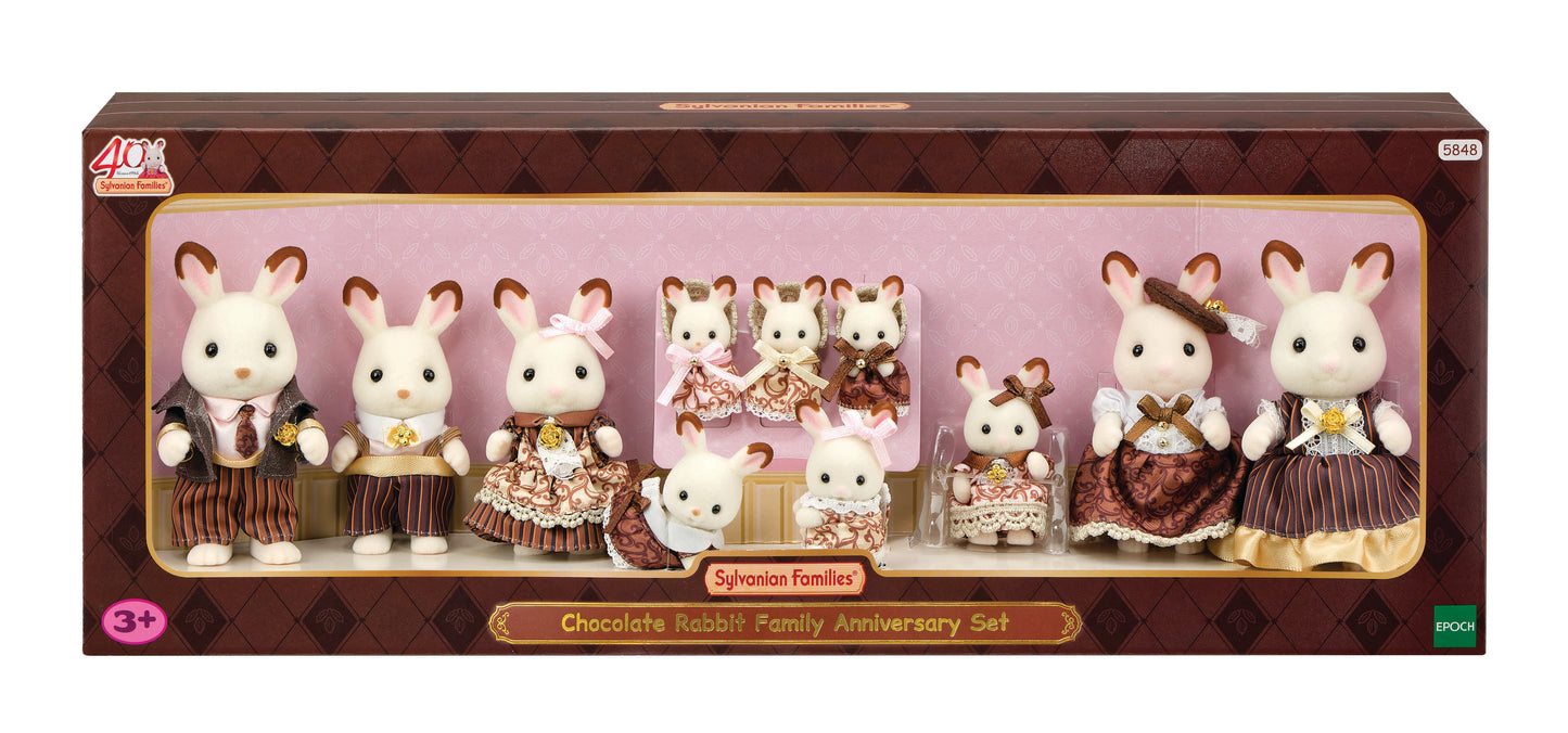 40th Anniversary Chocolate Rabbit Family Set | Sylvanian Families