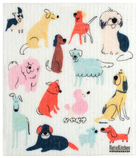 Sponge Cloth - Colourful Dogs | Steadysticks