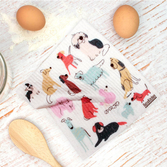 Sponge Cloth - Colourful Dogs | Steadysticks