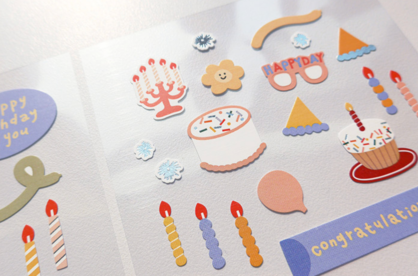 Party Party Seal Overlapping Stickers | Suatelier