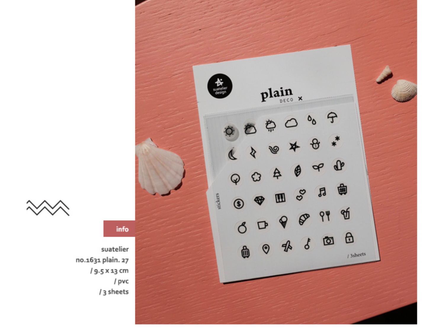 Plain.27 Sticker | Suatelier Design