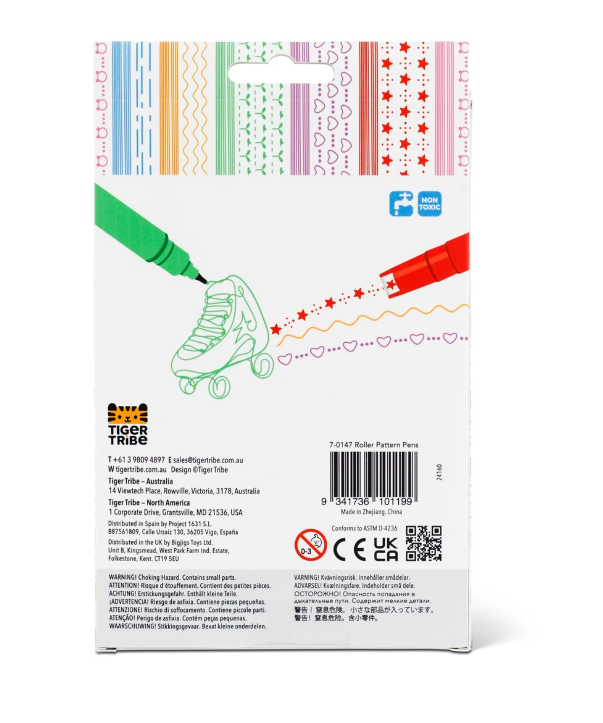 Roller Pattern Pens