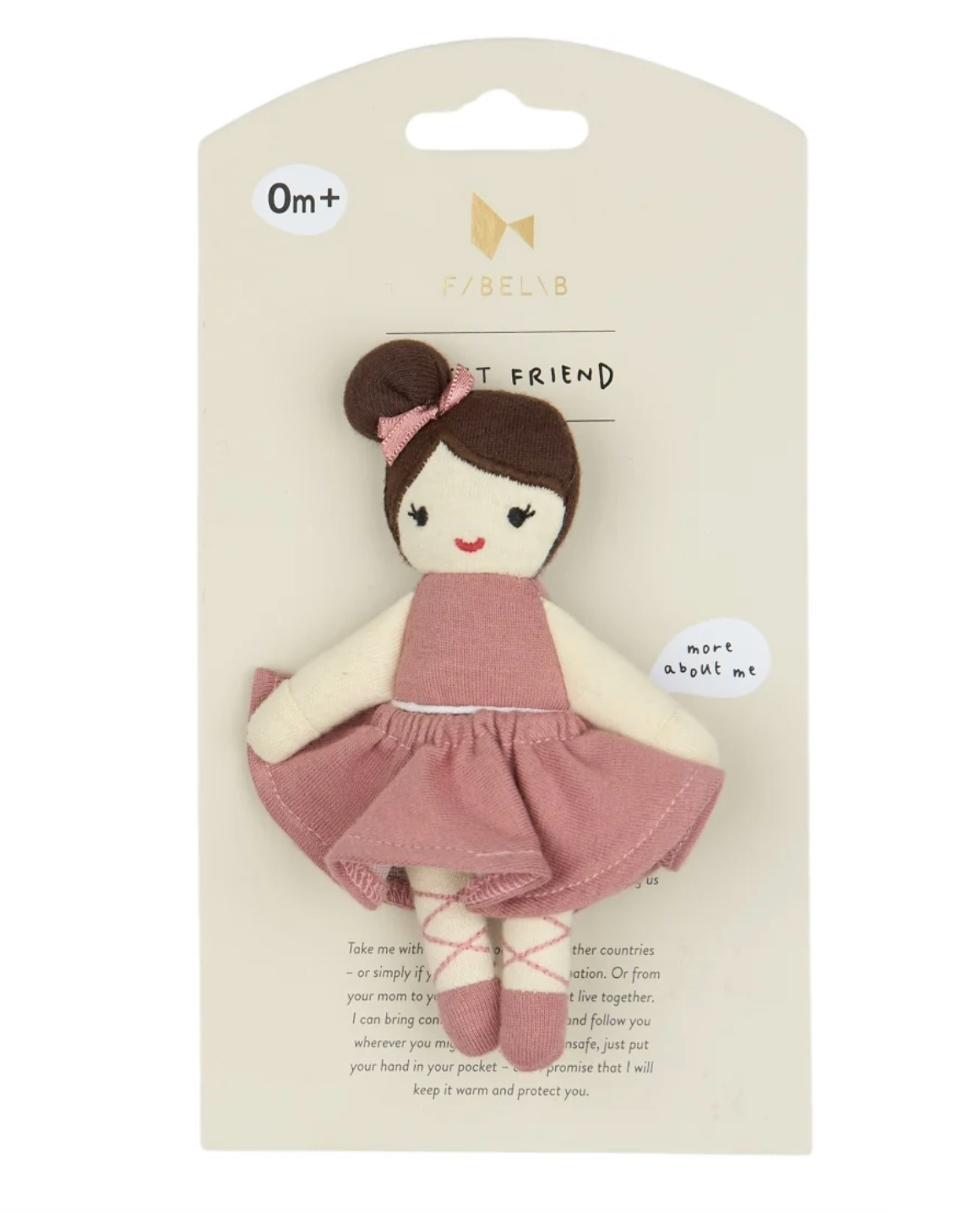 Fabelab Pocket Friend – Ballerina, 14 cm