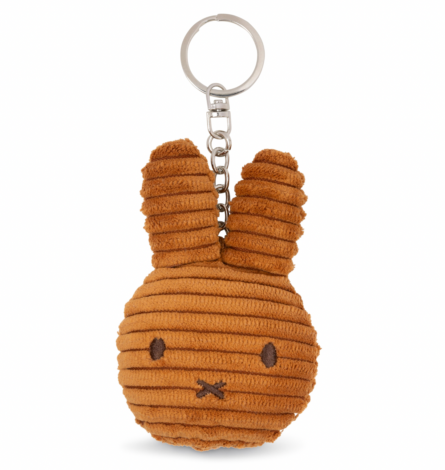 Flat Keychain Eco Corduroy - Cinnamon 4" | Miffy