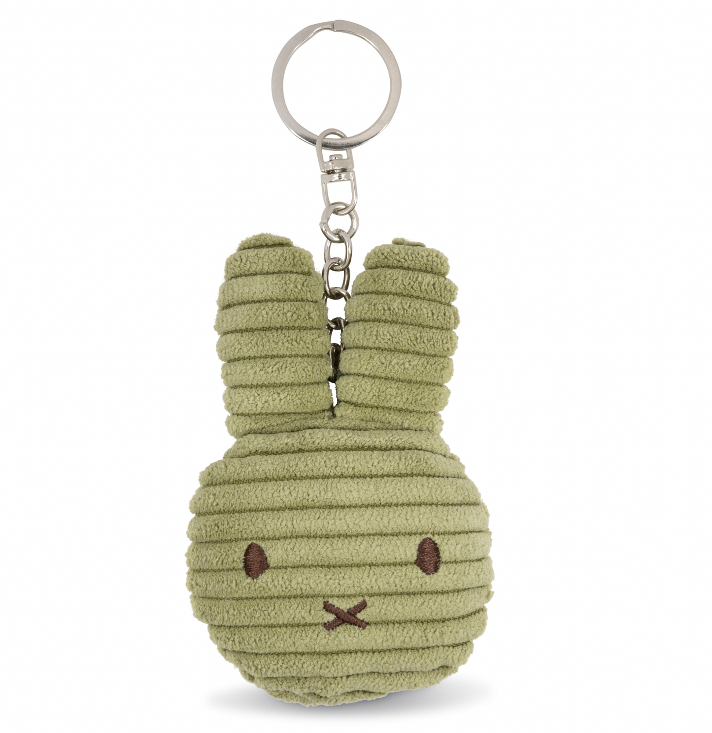 Flat Keychain Eco Corduroy - Olive Green | Miffy