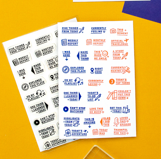 29 Prompts - Clear Stamp 4x6