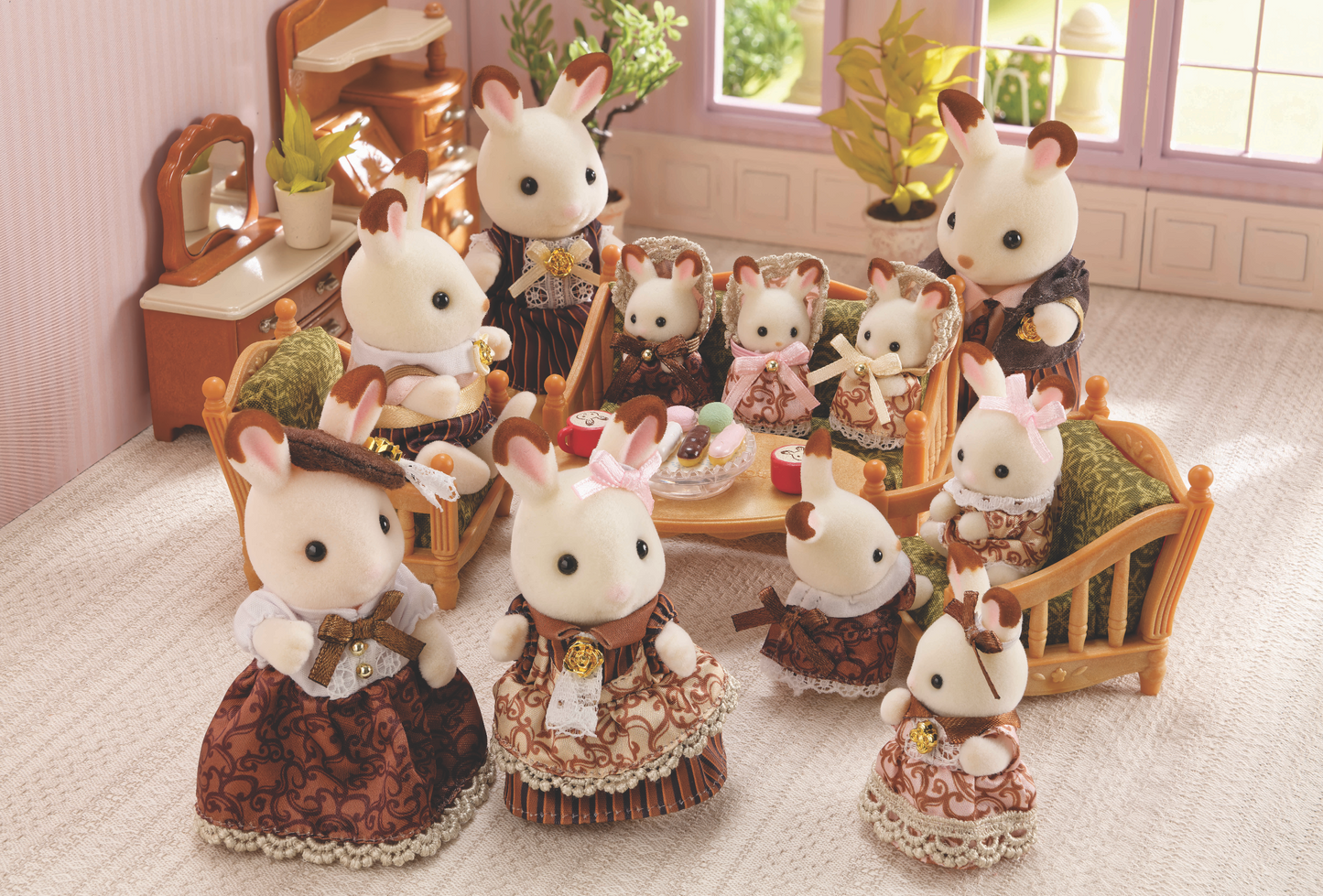 40th Anniversary Chocolate Rabbit Family Set | Sylvanian Families