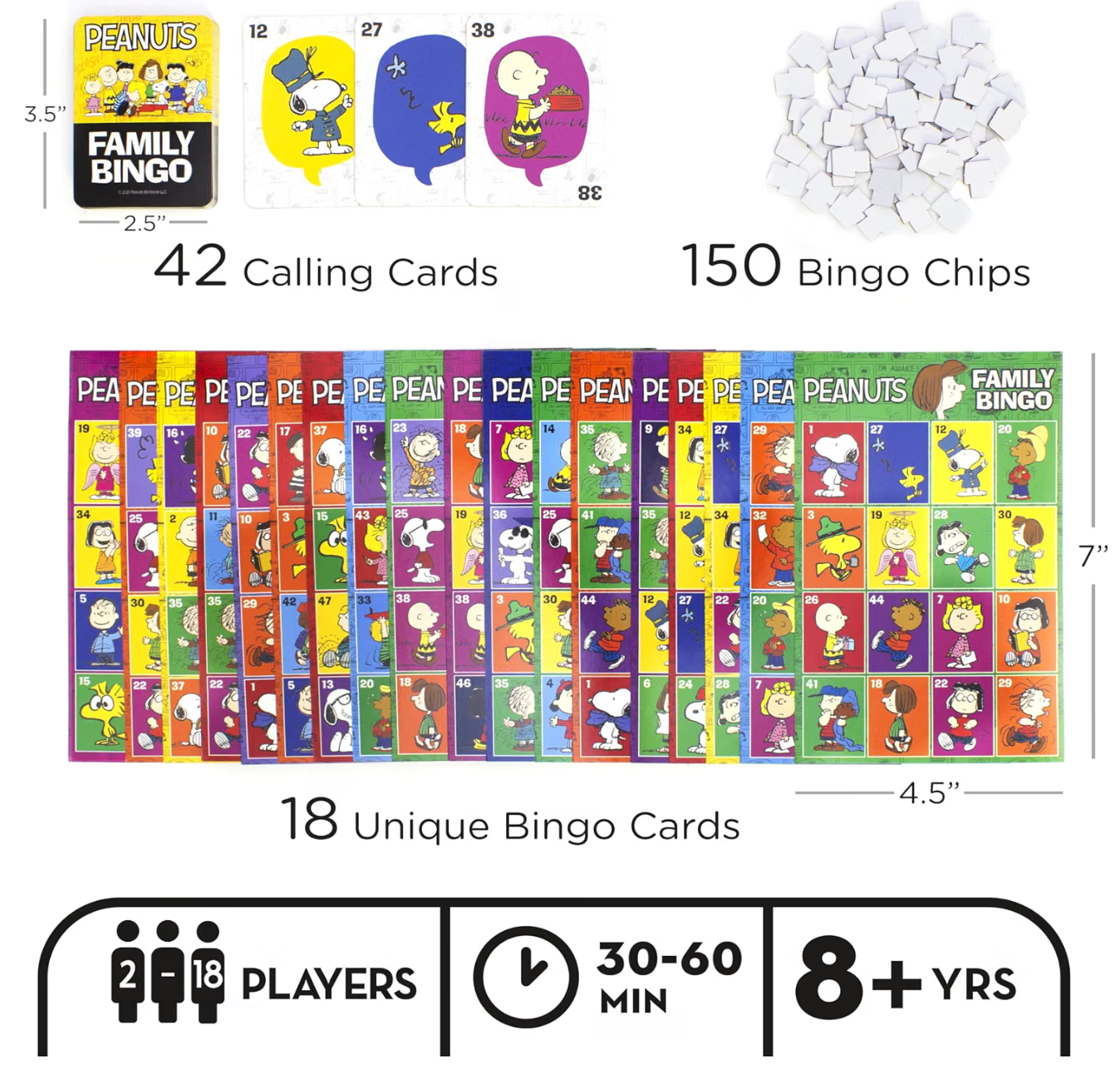 Peanuts Family Bingo